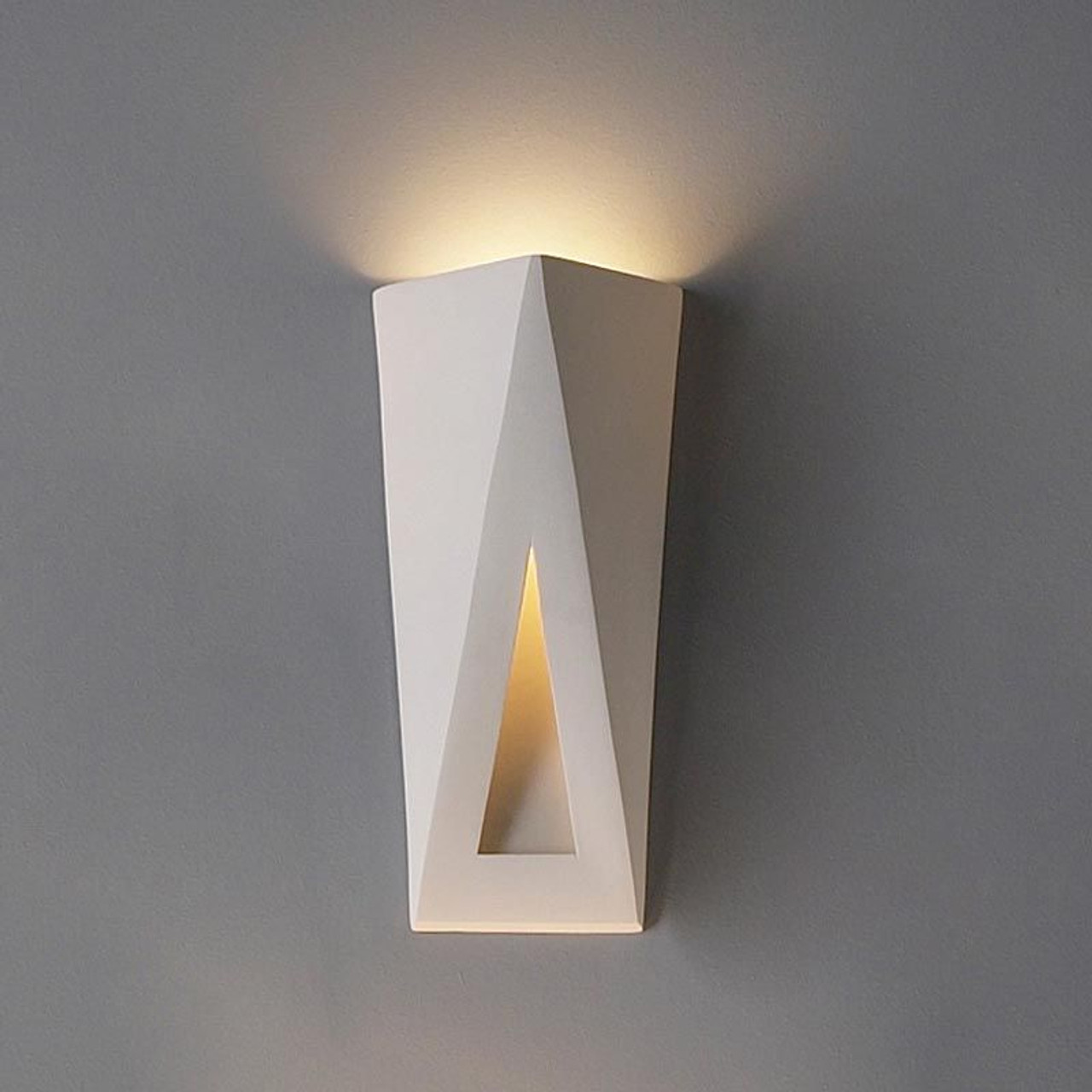 Topsy-Turvy Triangles Contemporary Sconce