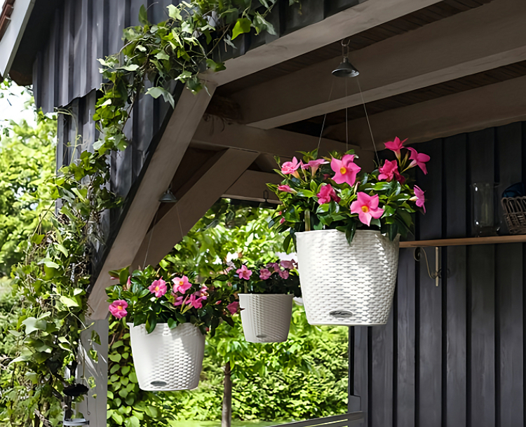 Cottage Weave Hanging Basket